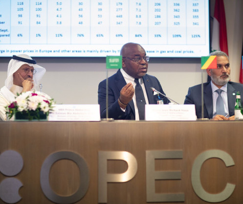 Organization of Petroleum Exporting Countries (OPEC) President Bruno Jean-Richard Itoua Leads First In-Person OPEC Meeting Since COVID-19